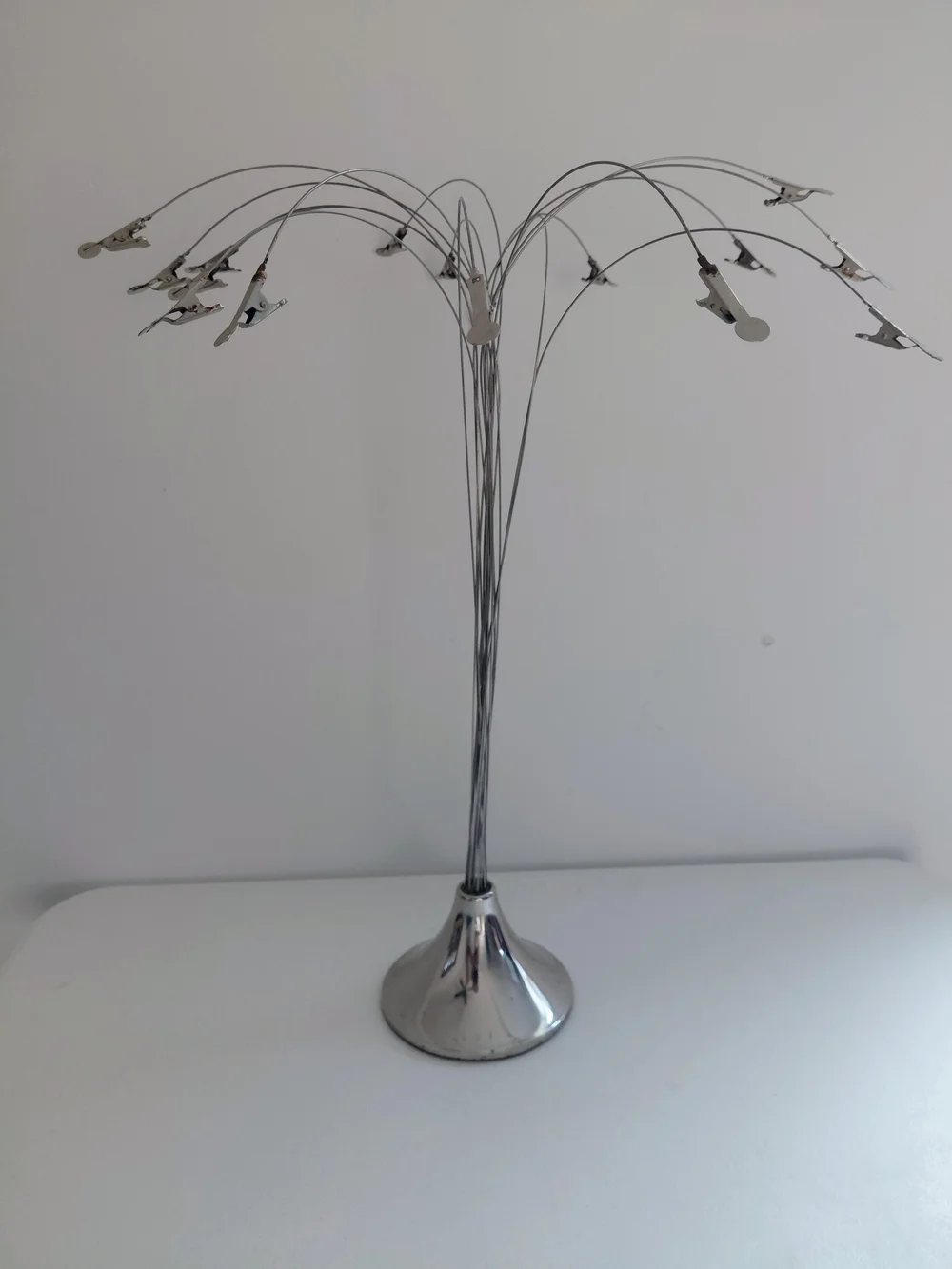 Silver Multi-Arm Photo Clip Tree - Silver Home Accent